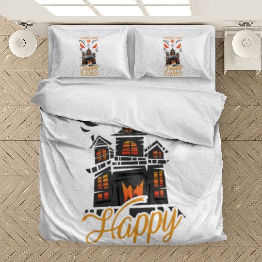Horror Paranormal Haunted House Spooky Halloween Bedding Sets