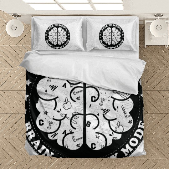 Back to school brain activity mode Bedding Sets