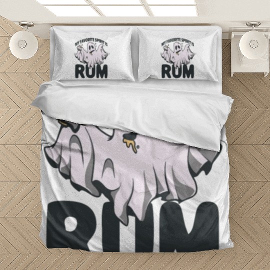 My Favorite Spirit Is Rum Halloween Rum Ghost Bedding Sets