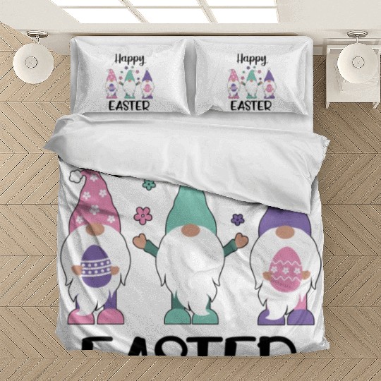 Happy Easter 2020 Gnome Egg Hunt Swea Bedding Sets
