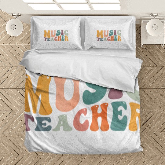 Groovy Music Teacher Musician Teaching Bedding Sets