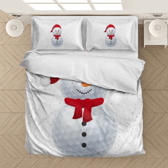 Golf Ball Snowman Santa Bedding Sets