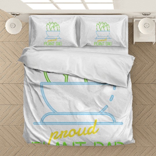 Proud Plant Dad Neon Style Bedding Sets