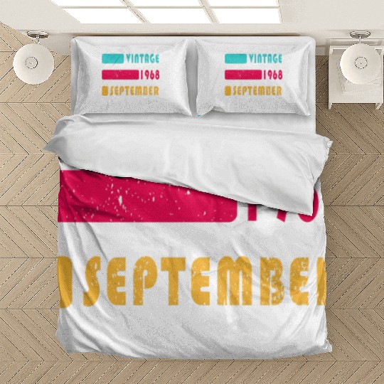 september 1968 Anniversary september 1968 septembe Bedding Sets