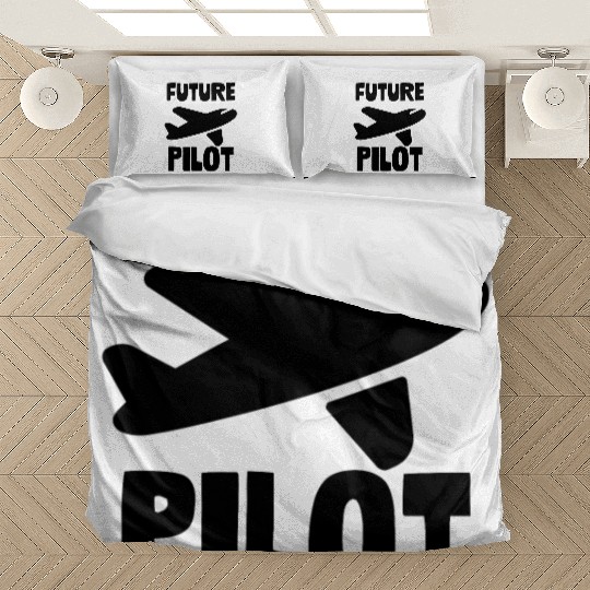 Future pilot white Bedding Sets