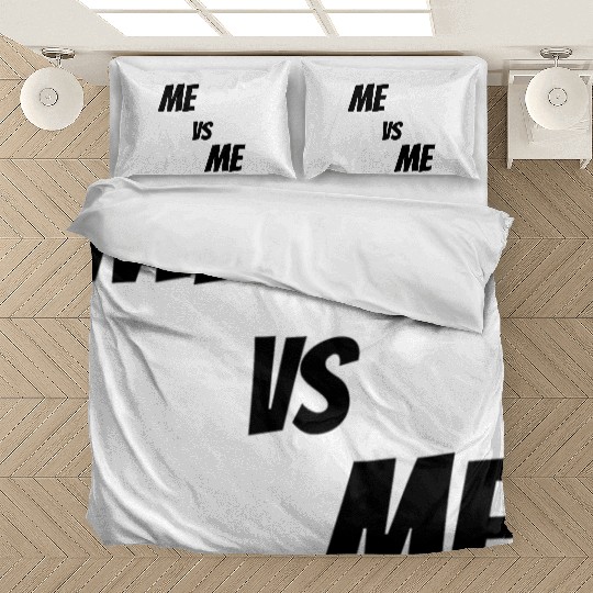 Me vs Me (black) Bedding Sets