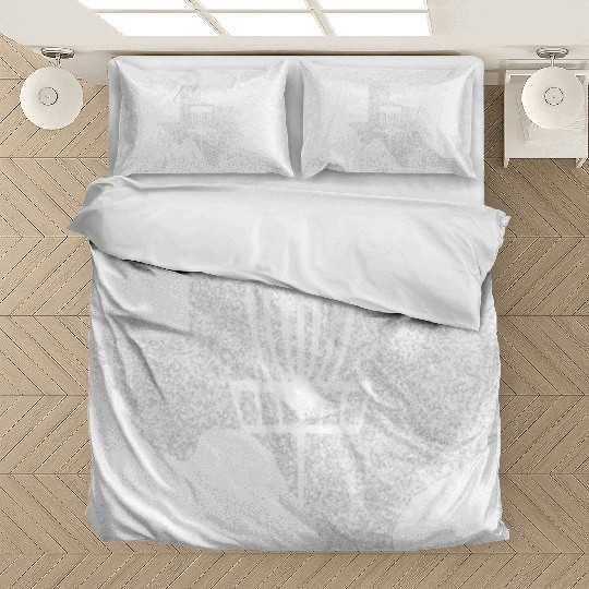Texas Disc Golf State with Basket Distressed Graph Bedding Sets