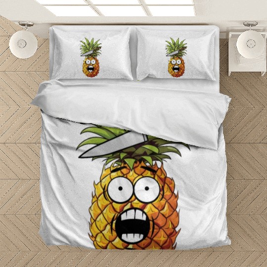 Funny Shocked Pineapple Bedding Sets