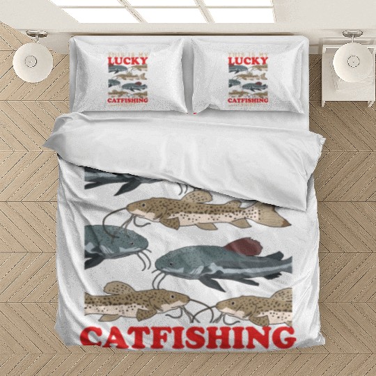 Catfish Fishing Lucky Catfishing Bedding Sets