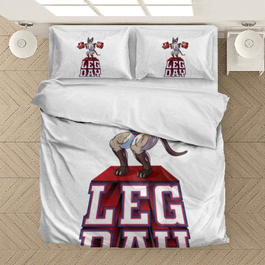 Leg Day Siamese Weight Lifting Squat Gym Bedding Sets