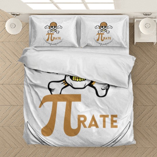 Marh Pi Day Funny Pirate Funny Pi Day Bedding Sets