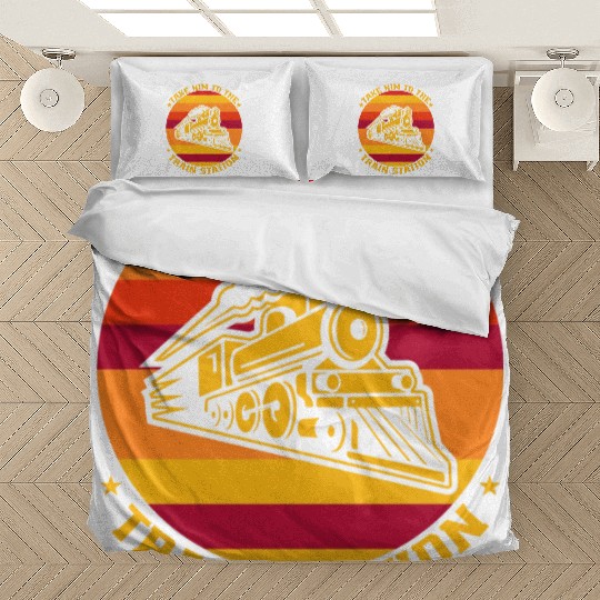 take him to the train station Bedding Sets