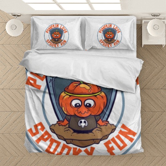 Scary Pumpkin Halloween Costume Autumn Fall Gift Bedding Sets