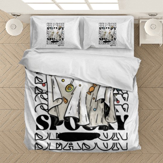 Spooky Season Ghost Halloween Trick Or Treat Bedding Sets