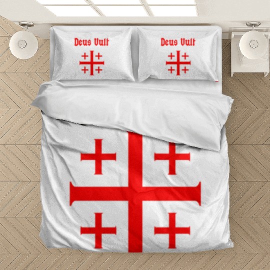 Jerusalem Cross Crus Emblem Knights Templar Bedding Sets
