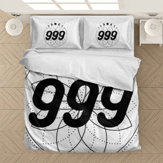Mandala Angel Numbers 999 Moon Cycle Bedding Sets