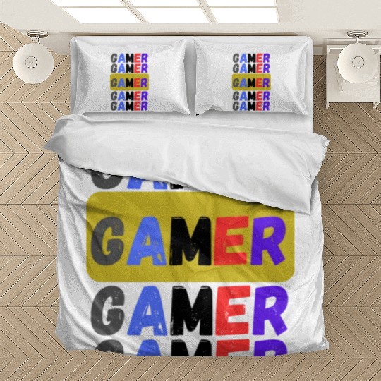 Distressed Retro Gamer Bedding Sets