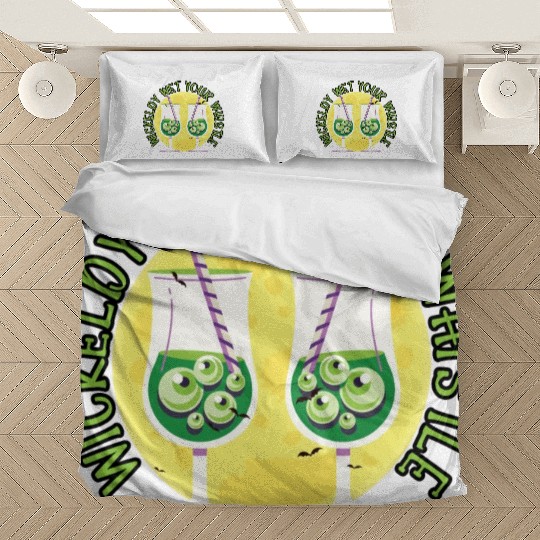 Wickedly Wet Your Whistle Bartender Halloween Bedding Sets