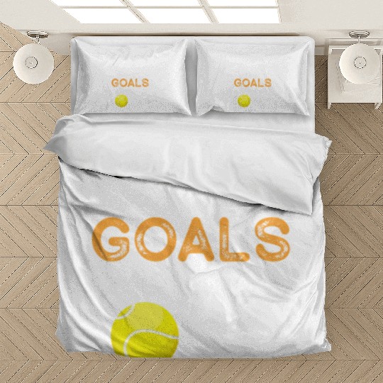 Life's About Goals And Assists Tennis For Dad Bedding Sets