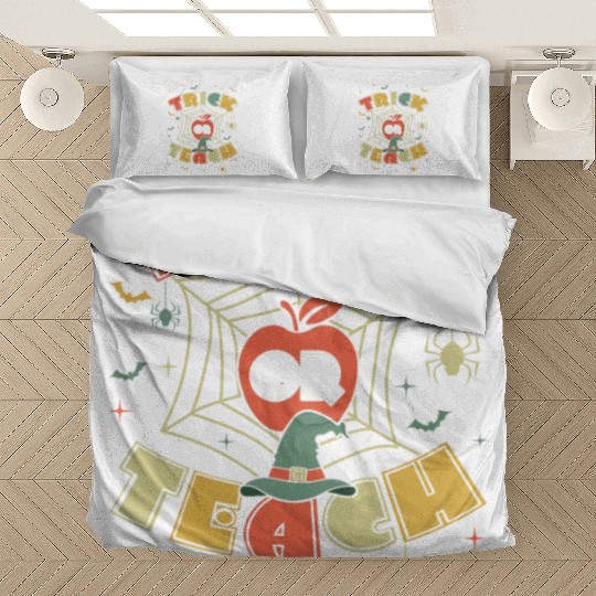 For Teachers Groovy Halloween Retro Vintage Hippie Bedding Sets
