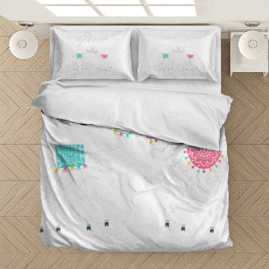 Llama Summer Wedding Anniversary Enet Bedding Sets
