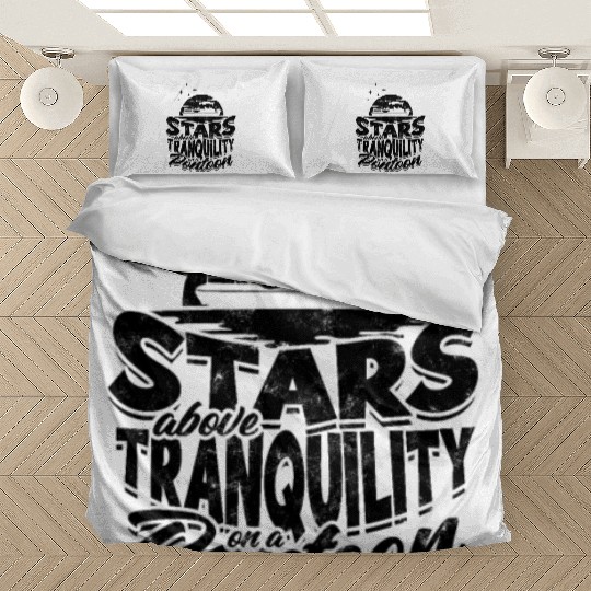 Stars above, tranquility on a pontoon - Pontoon Bedding Sets