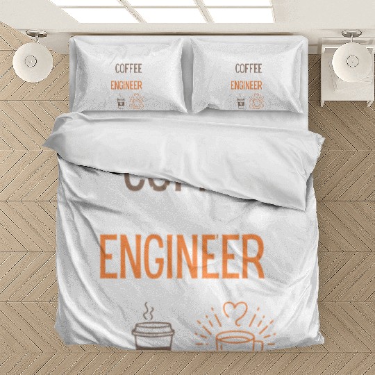 Funny Coffee and Engineer Job Bedding Sets