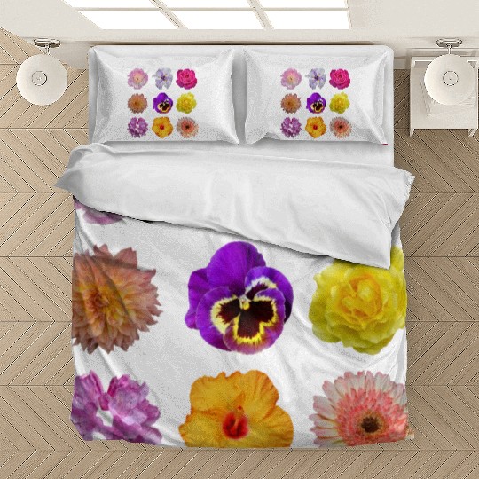 Colorful spring flowers pattern Bedding Sets