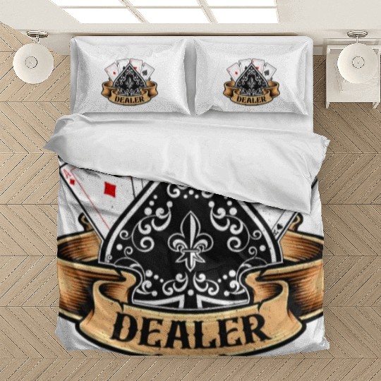 Classic Blackjack Dealer Gambling Card Game Casino Bedding Sets