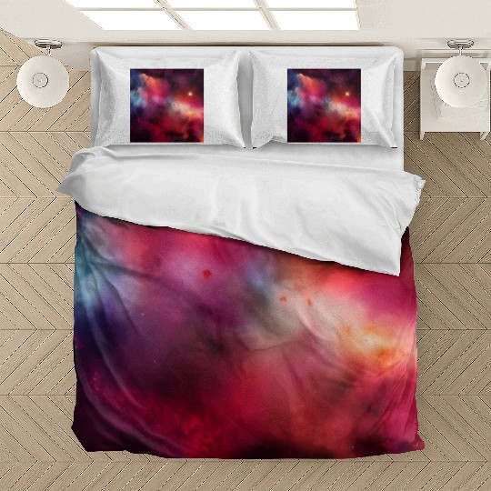 Galaxy nebula abstract design Bedding Sets