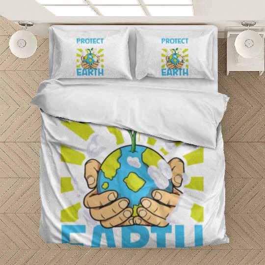 Climate Change Environmental Earth Day Planet Bedding Sets