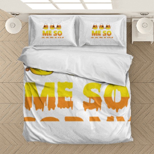 Me So Corny Candy Corn Funny Halloween Bedding Sets