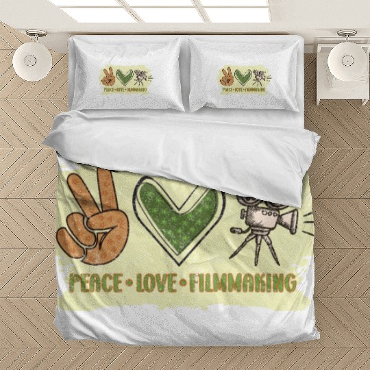 Peace Love Filmmaking Bedding Sets