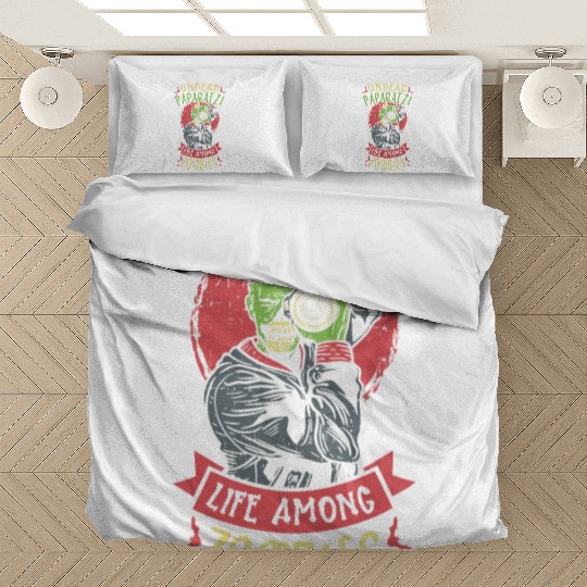 Zombie Photographer Horror Photographer Spooky Bedding Sets