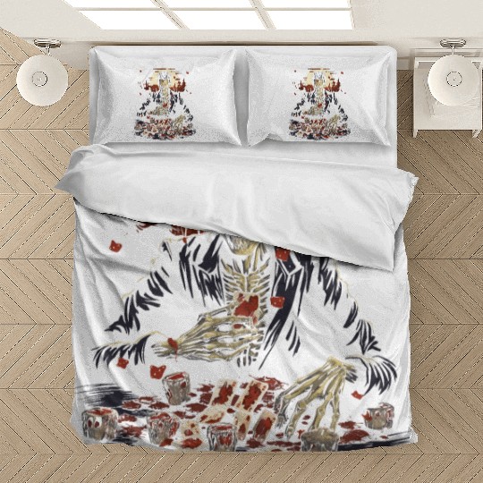 Halloween Bluffing Fun Costume Spooky Poker Player Bedding Sets