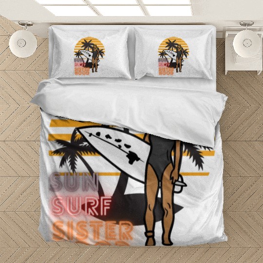 Sun, Surf, Sisterhood Bedding Sets