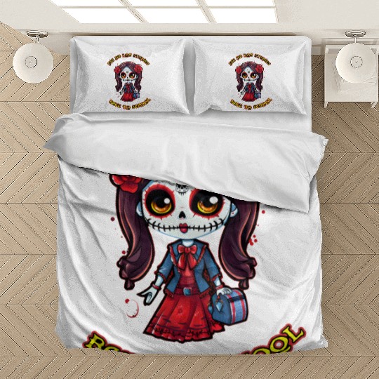 day of the dead back to school Bedding Sets