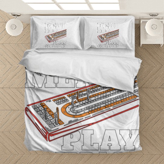 Cribbage Real Men Play Cribbage Loves Board Game Bedding Sets