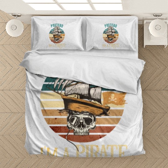 Pretend Im A Pirate Funny Halloween Bedding Sets