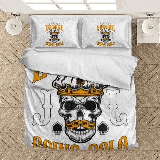 Euchre Going Solo Board Game Loves Playing Cards Bedding Sets