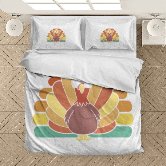 Happy Thanksgiving Holiday Dinner Turkey Blessed Bedding Sets