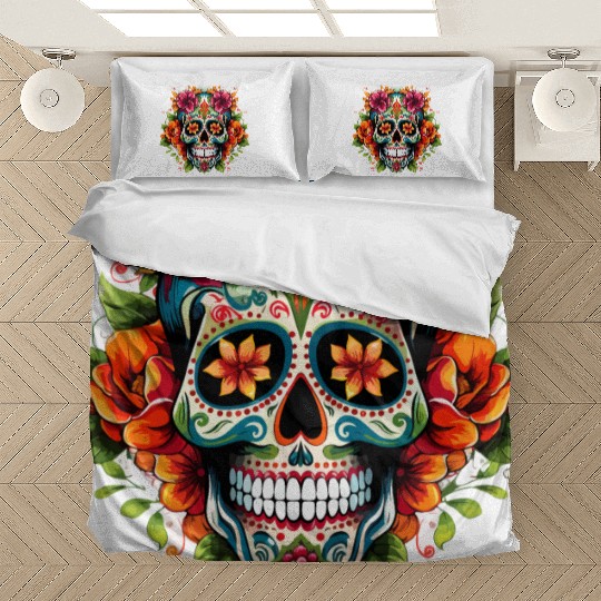 Day of the Dead Iconic Sugar Skull Bedding Sets