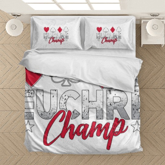 Euchre Champ Playing Cards Pinochle Board Game Bedding Sets
