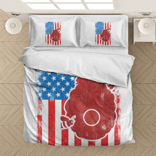 Patriotic US Beekeeper Bedding Sets