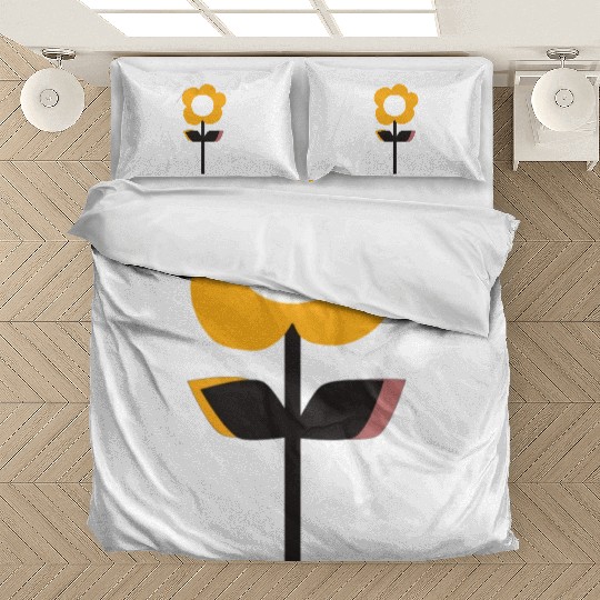 Retro Flower Yellow Bedding Sets