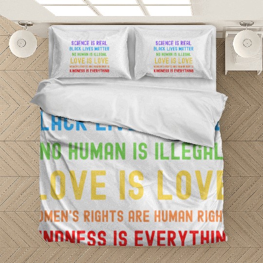Science Is Real Black Lives Matter Bedding Sets
