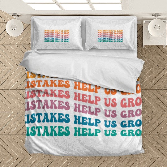 Groovy Mistakes Help Us Grow - Back To School Bedding Sets