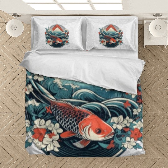 Koi Fish Koi Carp Japanese Koi Garden-Pond Koi Bedding Sets