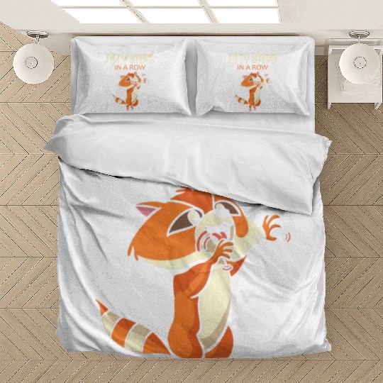 Fifty Steps In a Row Funny Walk Routine Red Panda Bedding Sets