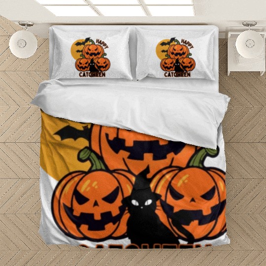 Happy Catoween Design Bedding Sets